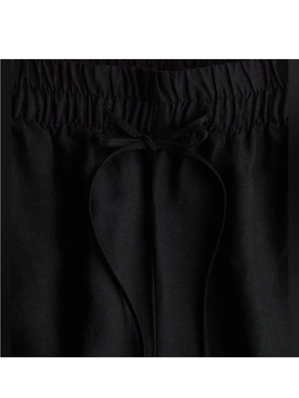 NEW H&M Wide-Leg Linen-Blend Pants